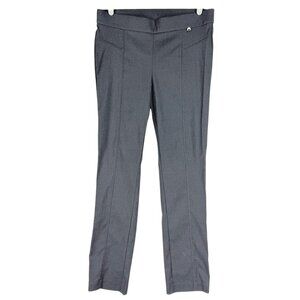 Rafaella Comfort Women's Pull-on Mid Rise Slim Leg Stretch Gray Pants Size 12